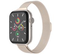 imoshion Bracelet slim Milanese pour Apple Watch Series 1 t/m 9 / SE (38/40/41 mm) | Series 10 / 11 (42 mm) - Starlight