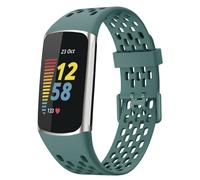 imoshion Bracelet sport en silicone avec boucle pour Fitbit Charge 5 / 6 - Vert