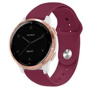 imoshion imoshion Bracelet sport en silicone Connexion universelle 18 mm Bordeaux Rouge