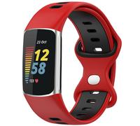 imoshion imoshion Bracelet Sport⁺ en silicone pour Fitbit Charge 5 / 6 Red et Black Rouge