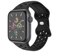 imoshion Bracelet Sport? en silicone pour Apple Watch | 38/40/41/42 mm - Taille S/M - Noir