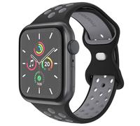 imoshion Bracelet Sport? en silicone pour Apple Watch | 44/45/46/49 mm - Taille S/M - Black / Grey
