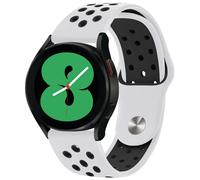 imoshion imoshion Bracelet sportif en silicone Samsung Galaxy Watch 7 40/44 mm Blanc / Noir Blanc