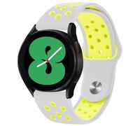 imoshion imoshion Bracelet sportif en silicone Samsung Galaxy Watch 7 40/44 mm Gris clair / Néon Jaune Gris