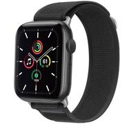 Bracelet en nylon Trail pour Apple Watch Series 1 à 9 / SE (38/40/41 mm) | Series 10 (42 mm) - Noir pur