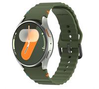 imoshion Bracelet Wave en silicone pour Samsung Galaxy Watch 4 / 5 / 6 / 7 / FE (20 mm) - Vert foncé