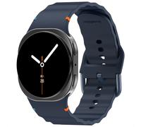 imoshion imoshion Bracelet Wave en silicone pour Samsung Galaxy Watch 9 (40/44mm) / Watch 8 (40/44mm) / Classic (46mm) Bleu foncé Bleu foncé