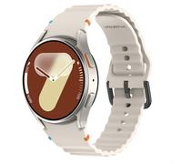 imoshion imoshion Bracelet Wave en silicone Samsung Galaxy Watch 4 / 5 / 6 / 7 / FE (20 mm) Starlight Beige