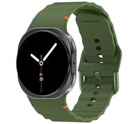 imoshion imoshion Bracelet Wave en silicone Samsung Galaxy Watch 9 (40/44mm) / Watch 8 (40/44mm) / Classic (46mm) Vert foncé Vert foncé