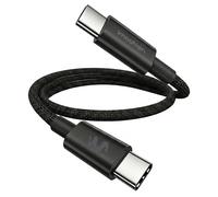 imoshion imoshion Câble USB-C vers USB-C Tressé 100 W 0,25 mètre Noir Noir