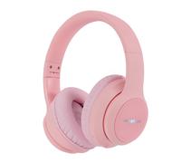 imoshion Casque sans fil pour enfants LED Light - Limiteur de décibels - Avec câble AUX - Rose