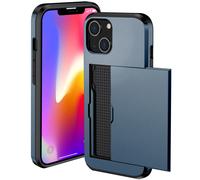 imoshion Coque arrière avec porte-cartes pour Apple iPhone 13 - Bleu foncé