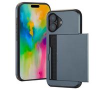 imoshion imoshion Coque arrière avec porte-cartes pour iPhone 16 Bleu foncé Bleu foncé
