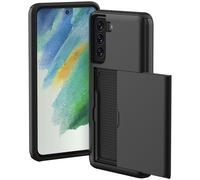 imoshion imoshion Coque arrière avec porte-cartes pour Samsung Galaxy S21 FE Noir Noir