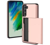 imoshion imoshion Coque arrière avec porte-cartes pour Samsung Galaxy S21 FE Rose Doré Rose dorée