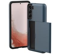 imoshion imoshion Coque arrière avec porte-cartes pour Samsung Galaxy S22 Bleu foncé Bleu foncé