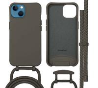 imoshion Coque arrière Color avec cordon amovible et MagSafe pour Apple iPhone 13 - Black Coffee