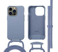 imoshion imoshion Coque arrière Color avec cordon amovible et MagSafe iPhone 13 Pro Ash Blue Bleu