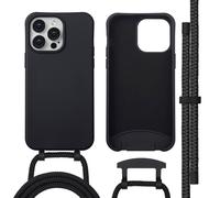 imoshion Coque arrière Color avec cordon amovible et MagSafe pour Apple iPhone 14 Pro Max - Noir