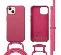 imoshion imoshion Coque arrière Color avec cordon amovible et MagSafe iPhone 14 Raspberry Rouge