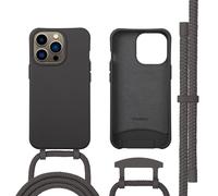 imoshion Coque arrière Color avec cordon amovible et MagSafe pour Apple iPhone 13 Pro - Black Coffee