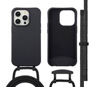 imoshion Coque arrière Color avec cordon amovible et MagSafe pour Apple iPhone 14 Pro - Noir