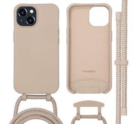 imoshion Coque arrière Color avec cordon amovible et MagSafe pour Apple iPhone 15 - Nude