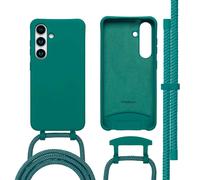 imoshion Coque arrière Color avec cordon amovible et MagSafe pour Samsung Galaxy S25 / S24 - Vert foncé