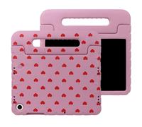 imoshion imoshion Coque arrière Kidsproof Design avec poignée pour Samsung Galaxy Tab A11 Plus / A9 Plus Cœurs Rouges Rose
