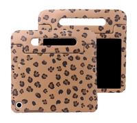 imoshion imoshion Coque arrière Kidsproof Design avec poignée pour Samsung Galaxy Tab A11 Plus / A9 Plus Motif panthère Beige