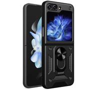 imoshion imoshion Coque arrière Rugged avec anneau Samsung Galaxy Z Flip 5 Noir Noir