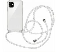 imoshion imoshion Coque arrière Transparente avec cordon pour iPhone 11 Blanc Argent Transparent
