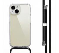 imoshion imoshion Coque arrière Transparente avec cordon pour iPhone 15 Noir Transparent