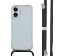 imoshion imoshion Coque arrière Transparente avec cordon pour iPhone 17 Noir Transparent