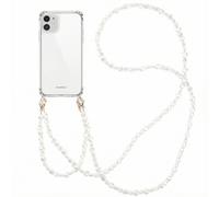 imoshion imoshion Coque avec dragonne + bracelet iPhone 11 Perles Cœurs Transparent