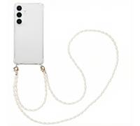 imoshion Coque avec dragonne + bracelet - Perles pour Samsung Galaxy S25 - Transparent