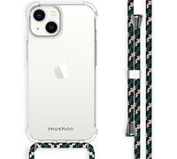 imoshion imoshion Coque avec dragonne iPhone 14 Green Multi Color Transparent