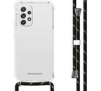 imoshion imoshion Coque avec dragonne Samsung Galaxy A23 (5G) Noir et Doré Transparent