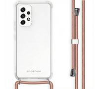 imoshion imoshion Coque avec dragonne Samsung Galaxy A53 Rose Doré Transparent