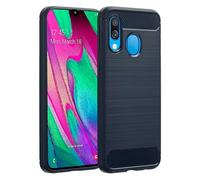 imoshion imoshion Coque Brushed Samsung Galaxy A40 Bleu foncé Bleu foncé