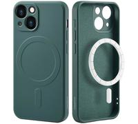 imoshion Coque Couleur avec MagSafe pour Apple iPhone 13 Mini - Vert foncé