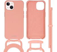imoshion Coque de couleur avec cordon amovible pour Apple iPhone 13 - Peach
