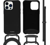 imoshion Coque de couleur avec cordon amovible pour Apple iPhone 14 Pro Max - Noir
