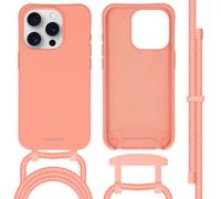 imoshion imoshion Coque de couleur avec cordon amovible iPhone 15 Pro Peach Orange