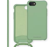 imoshion Coque de couleur avec cordon amovible pour Apple iPhone SE (2022 / 2020) / 8 / 7 - Vert