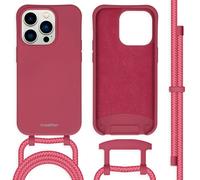 Coque de couleur avec cordon amovible pour iPhone 14 Pro - Red Raspberry