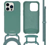 imoshion Coque de couleur avec cordon amovible pour Apple iPhone 14 Pro - Vert foncé