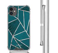 imoshion imoshion Coque Design avec cordon iPhone 11 Petrol Green Graphic Multicolore