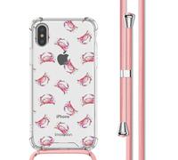 imoshion imoshion Coque Design avec cordon iPhone X / Xs Crab Watercolor Multicolore