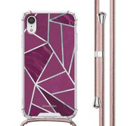 imoshion imoshion Coque Design avec cordon iPhone Xr Bordeaux Graphic Multicolore
